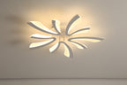 Comely Plafonnier LED Dimmable, Luminaire Plafonnier Salon Télécommande, 48W 5400LM 3000k-6500k Dia 70cm Lampe de Plafond per Chambre Salle à manger, Blanc