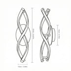 Comely Applique Murale Interieur, LED Lampe Murale Moderne 16W 1800LM, Cool White 6500k, Design incurvée Appliques pour Chambre à Coucher Escalier Salon,3-6m²