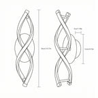 Wall Light - White Aluminium Frame, Warm Light