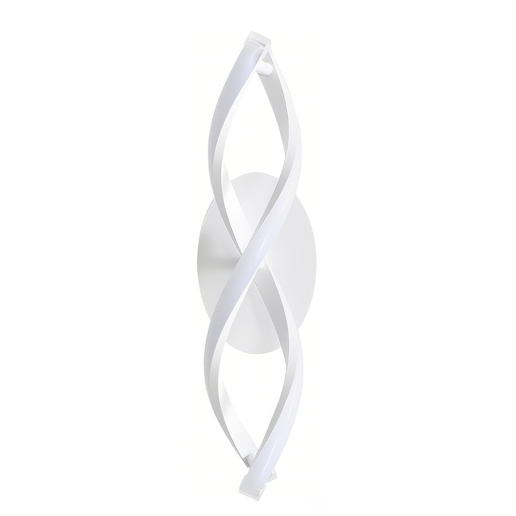 Comely Applique Murale Interieur, LED Lampe Murale Moderne 16W 1800LM, Cool White 6500k, Design incurvée Appliques pour Chambre à Coucher Escalier Salon,3-6m²
