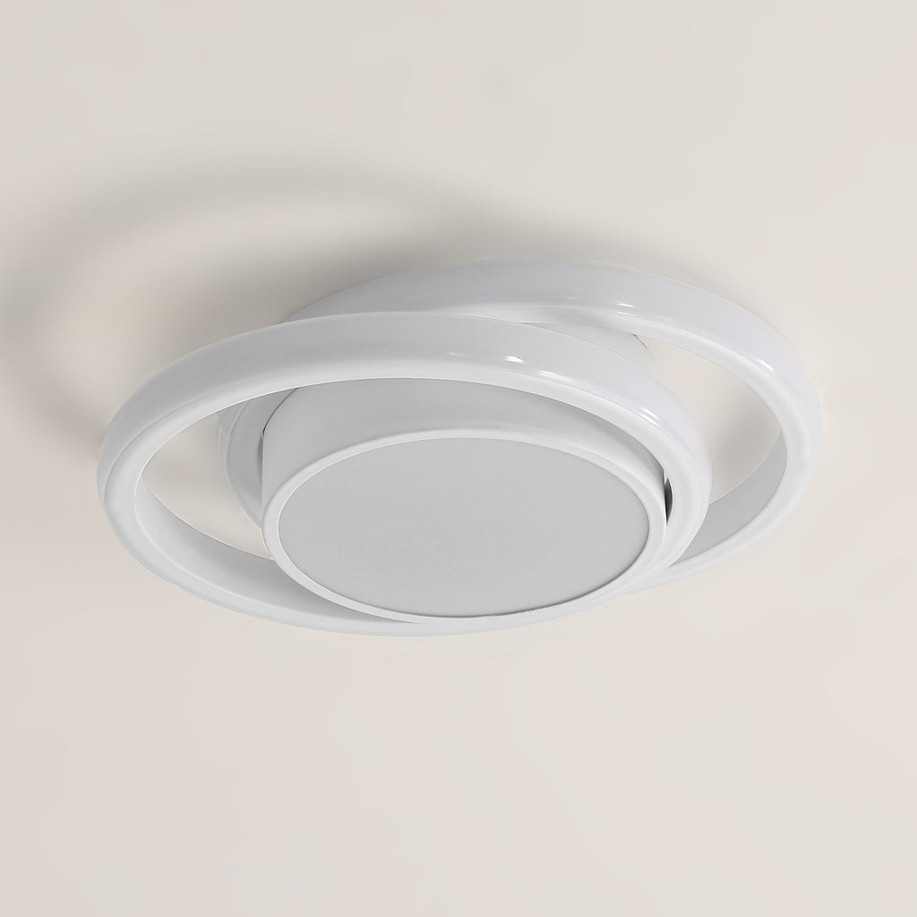 Comely Plafonnier LED, 32W 2350LM, Diamètre 28cm, Design Moderne Rond pour Couloir, Balcon, Chambre, Corridor, Blanc Froid 6500K