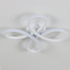 Ceiling Light - White Aluminium Frame, Warm Light