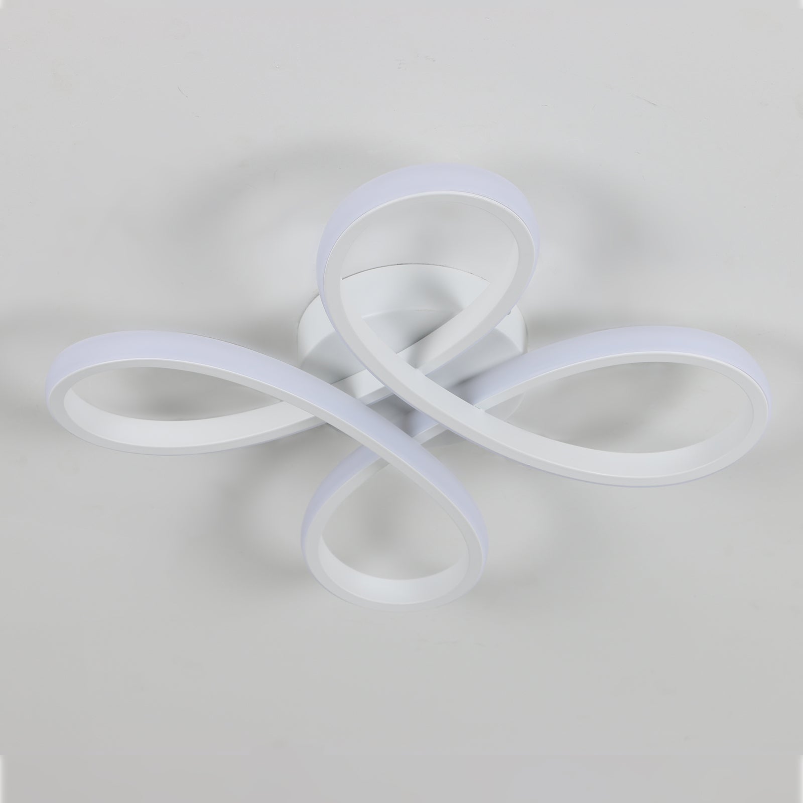 Ceiling Light - White Aluminium Frame, Warm Light
