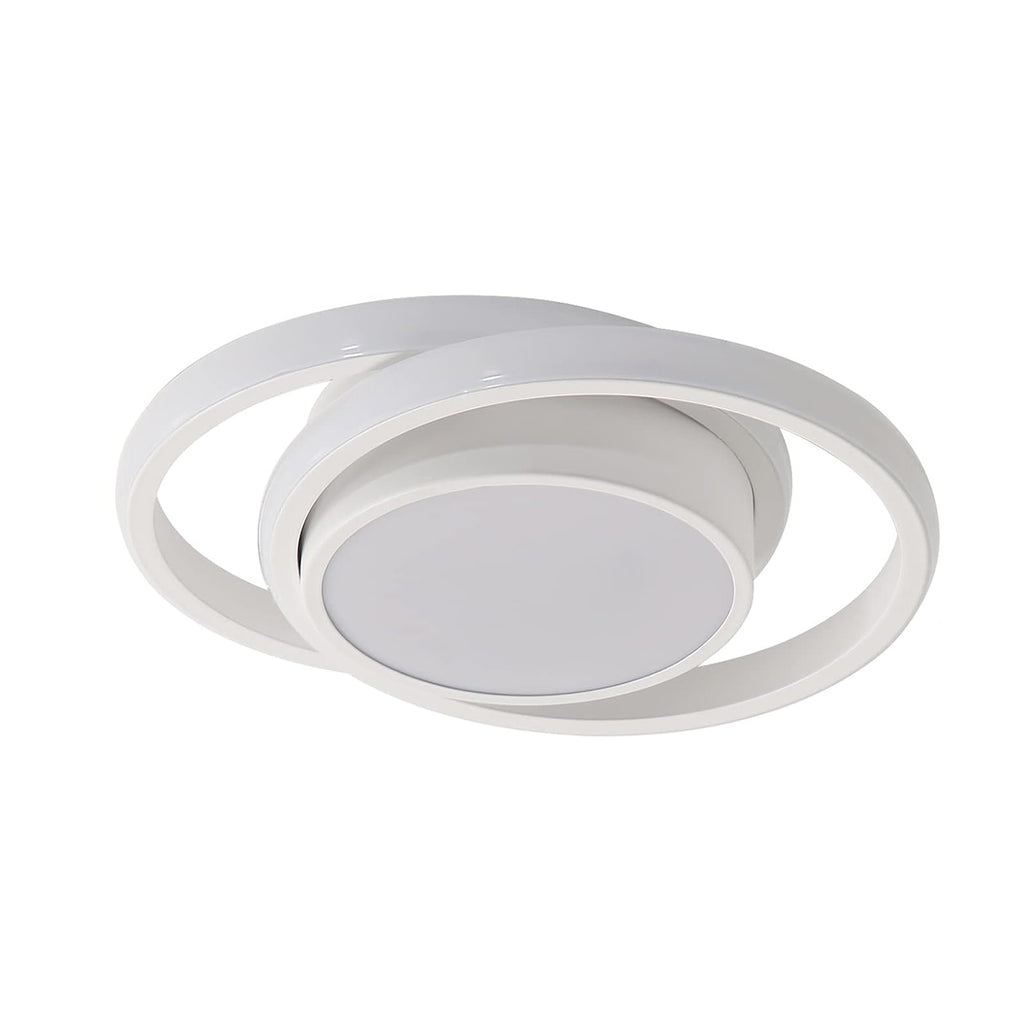 Ceiling Light - White Aluminium Frame, Warm Light