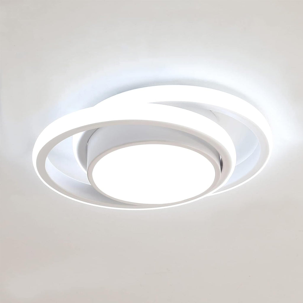 Comely Plafonnier LED, 32W 2350LM, Diamètre 28cm, Design Moderne Rond pour Couloir, Balcon, Chambre, Corridor, Blanc Froid 6500K