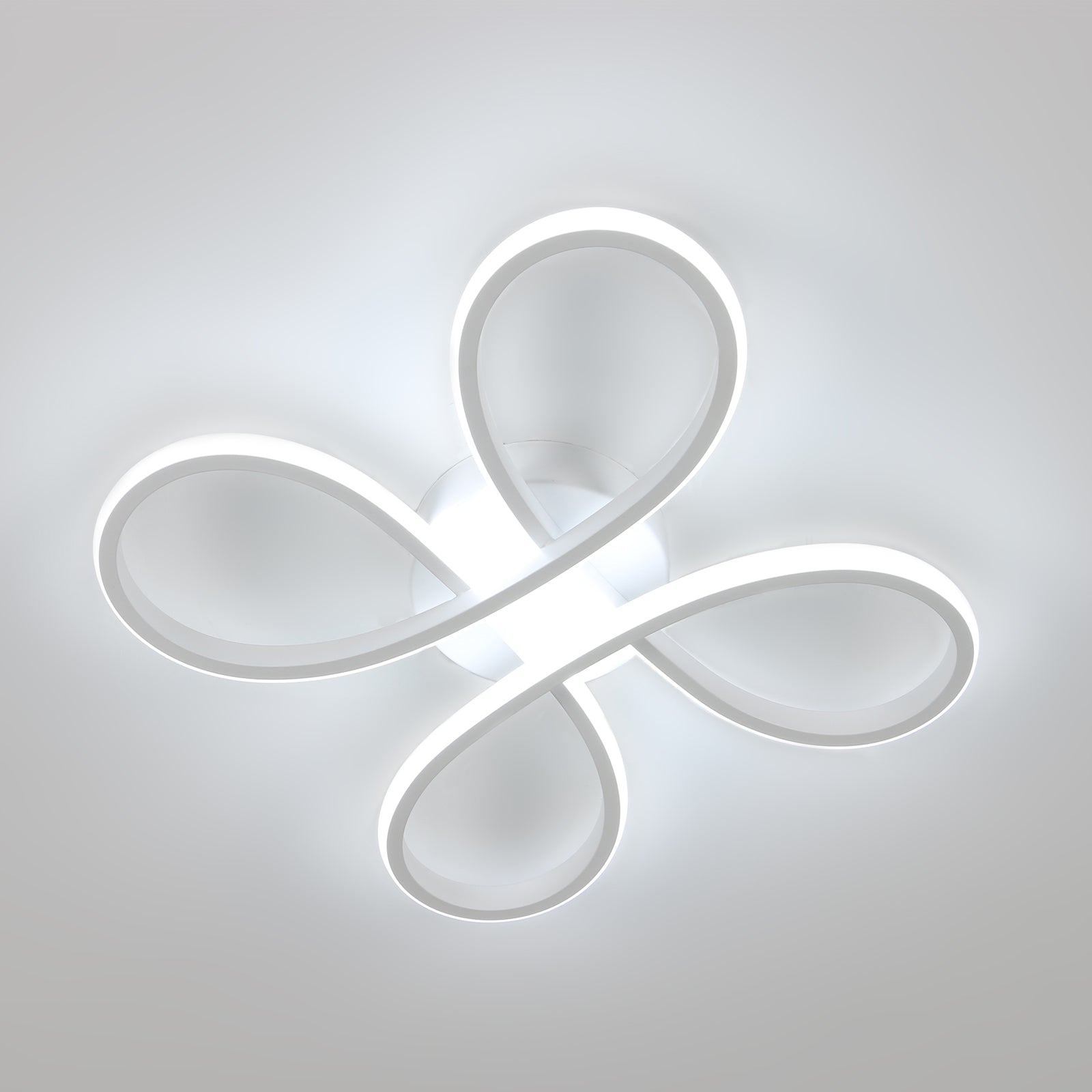 Ceiling Light - White Aluminium Frame, White Light