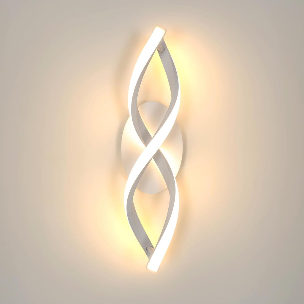 Wall Light - White Aluminium Frame, Warm Light