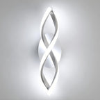 Comely Applique Murale Interieur, LED Lampe Murale Moderne 16W 1800LM, Cool White 6500k, Design incurvée Appliques pour Chambre à Coucher Escalier Salon,3-6m²