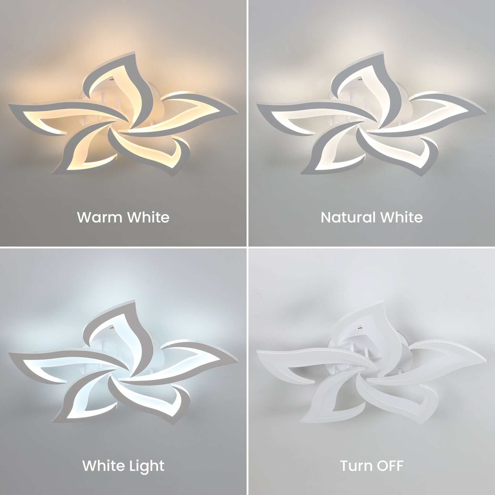 Comely Plafonnier LED Dimmable, Luminaire Plafonnier 40W 4700LM, Télécommande/APP, 3000k-6500k Φ60cm, Lampe de Plafond per Salon Chambre