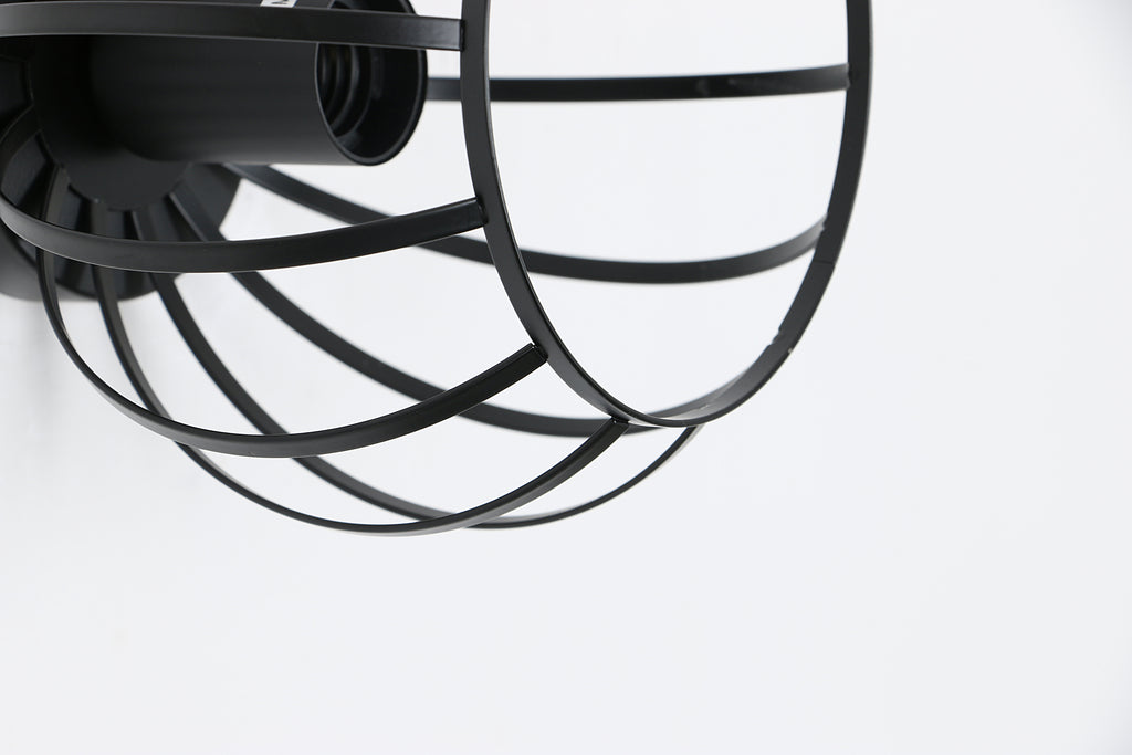 Ceiling Light - Black Metal Frame