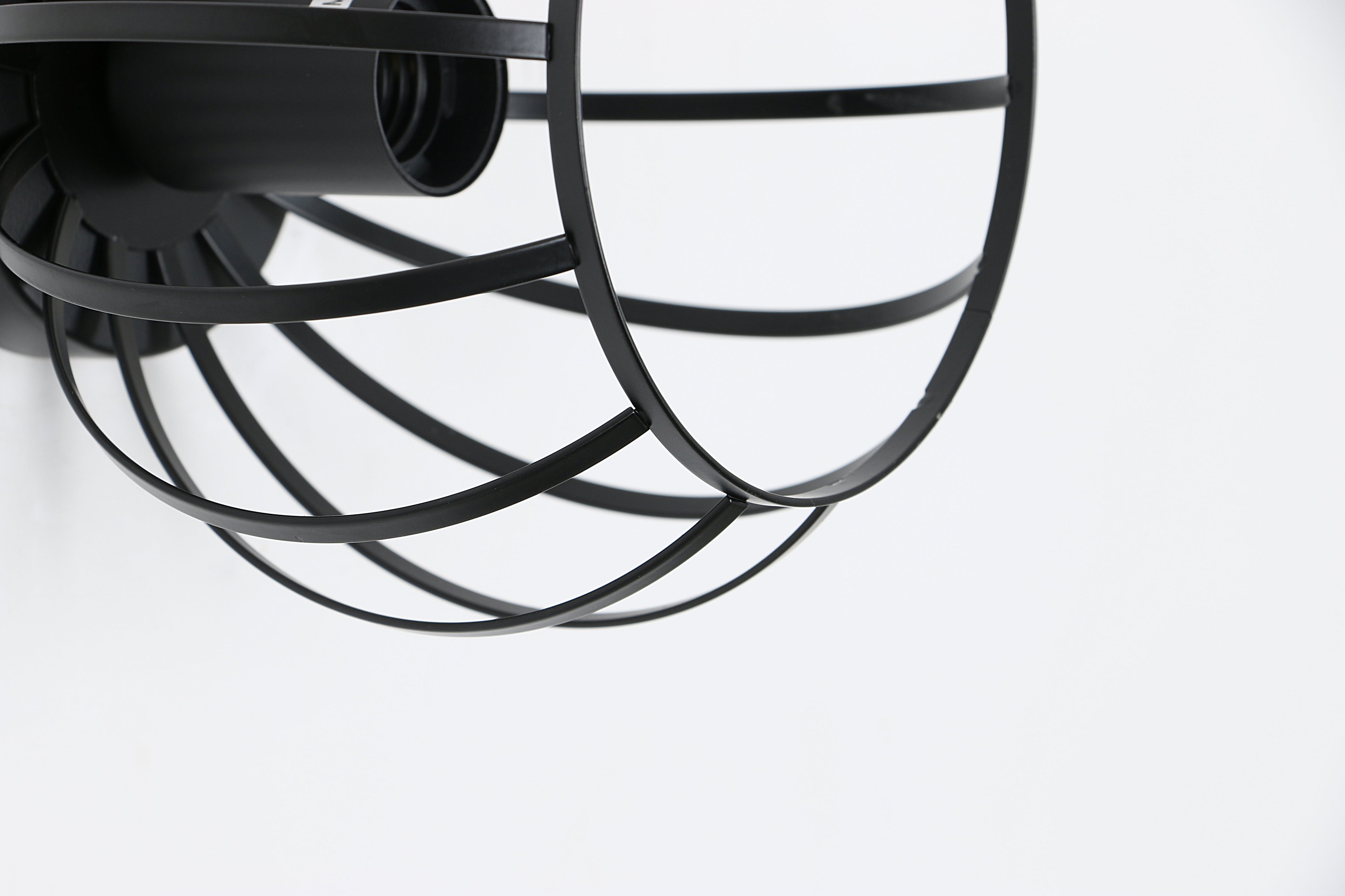 Ceiling Light - Black Metal Frame