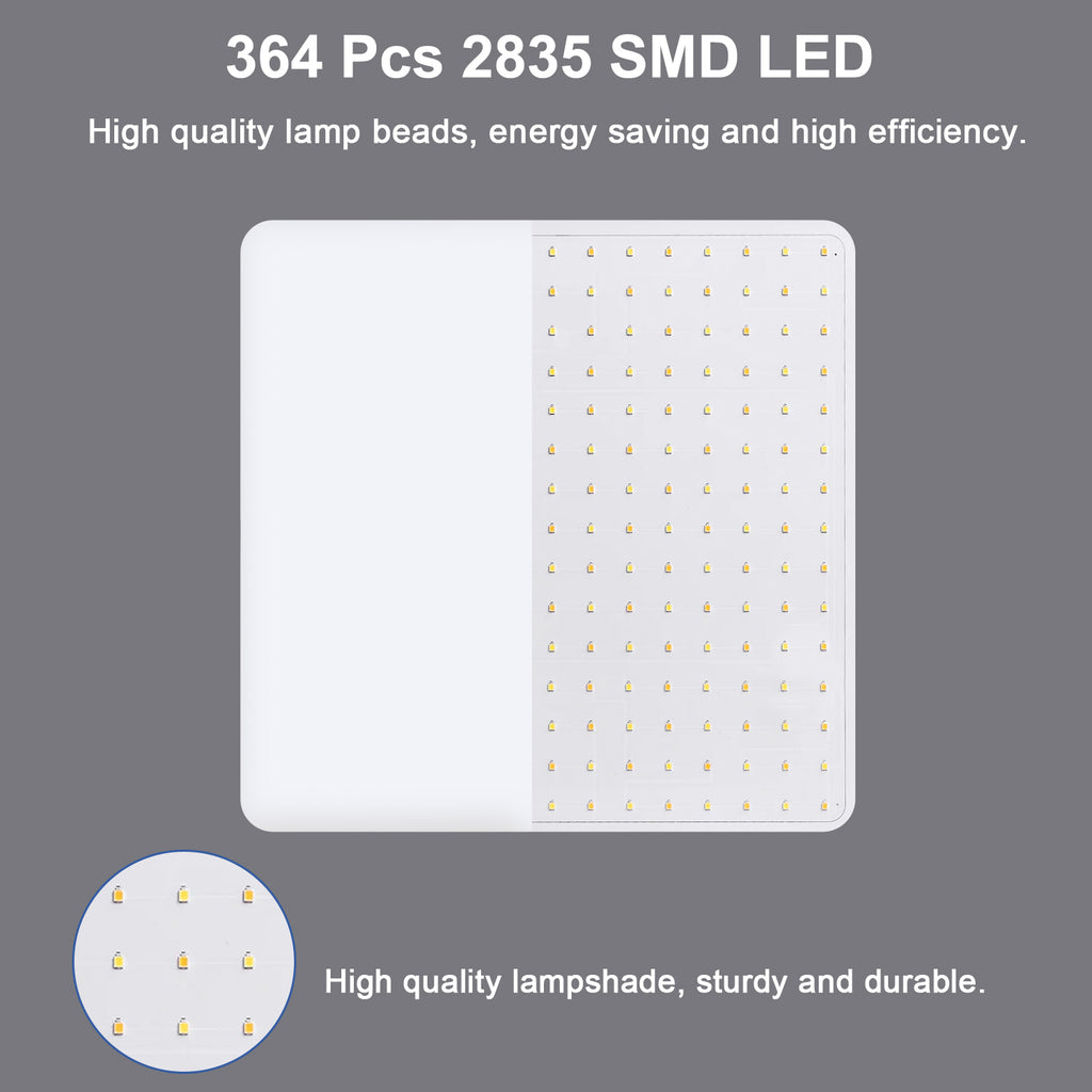 Comely LED Plafonnier 30x30 cm, 48W Blanc Froid 6500K, Plafonnier LED Plat Blanc, IP54 Étanche, Économie d'Énergie, Ultra-fin, pour Salle de Bain, Cuisine, Bureau, Couloir, Salon