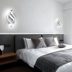 Applique - Telaio in Alluminio Argento, Luce Bianca