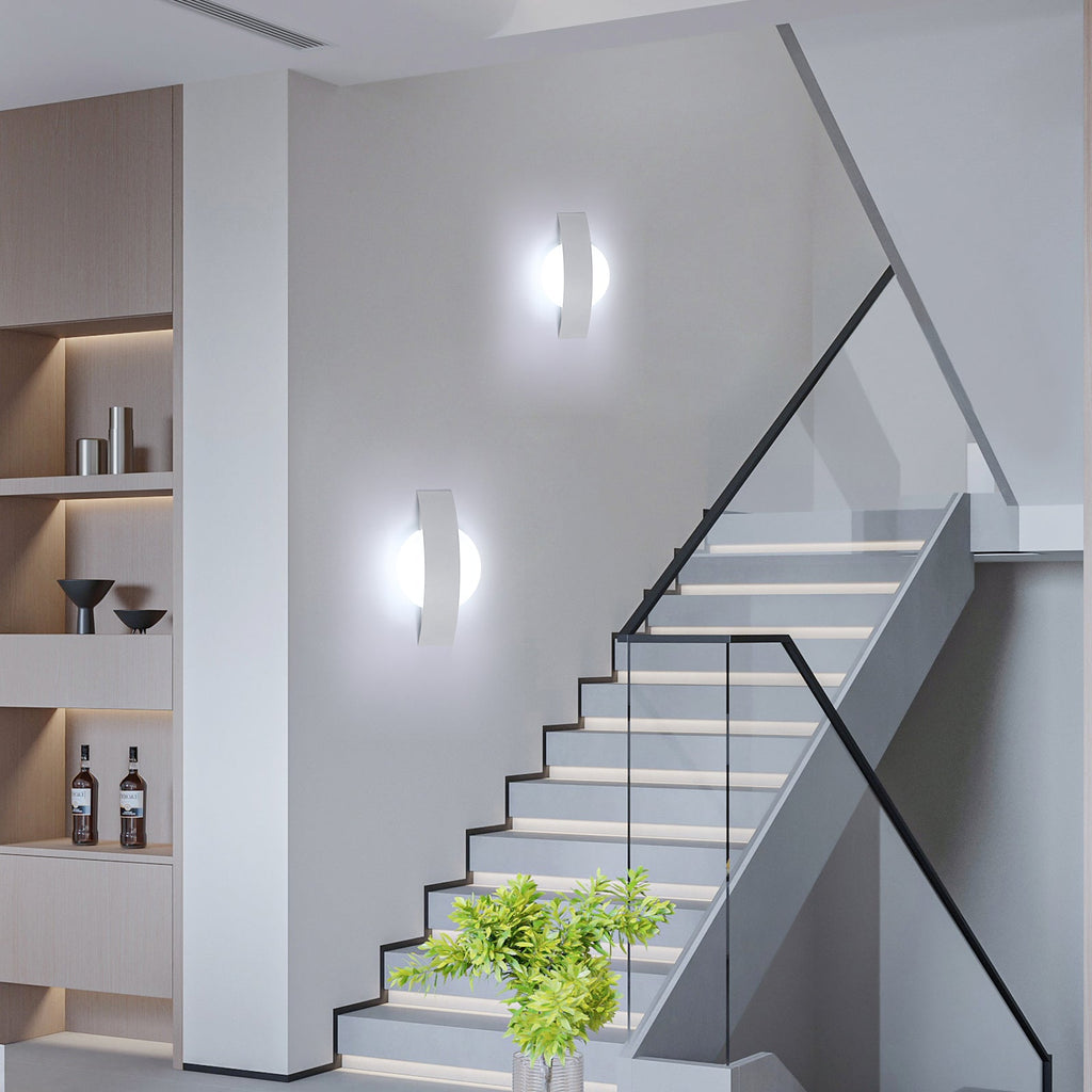 Wall Light - White Acrylic Frame, White Light