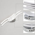 Ceiling Light - Silver Aluminium Frame, Natural Light
