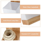 Wall Light - Wood Glass Frame