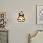 Wall Light - Black Metal Frame