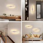 Comely Applique Murale Intérieure, Lampe LED Murale Moderne 16W 1800LM, Éclairage Acrylique Luminaire Mural pour Chambre, Salon, Salle à Manger, Couloir, Escalier, 3000K Lumière Chaude
