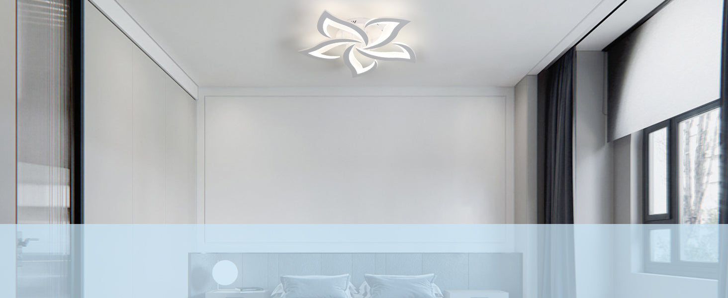 Comely Plafonnier LED Dimmable, Luminaire Plafonnier 40W 4700LM, Télécommande/APP, 3000k-6500k Φ60cm, Lampe de Plafond per Salon Chambre