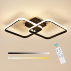 Ceiling Light - Black Aluminium Frame, Tunable and Dimmable