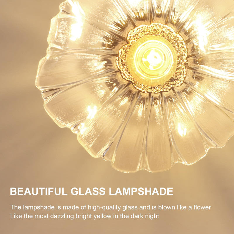 Ceiling Light - Gold Glass Frame