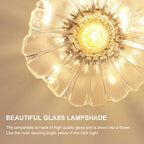 Ceiling Light - Gold Glass Frame