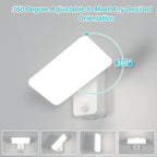 Wall Light - White Aluminium Frame, White Light