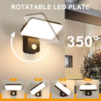 Wall Light - Black Aluminium Frame, Warm Light