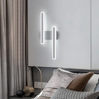Applique - Cornice in acrilico bianco, luce bianca
