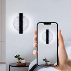 Comely Applique Murale Interieur LED 12W, Noir Ronde 1500LM Lumière Blanche Froide 6500K Lampe Murale LED avec Feuille d'argent, Lampe Murale LED Moderne pour Couloir Salon Chambre