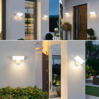 Wall Light - White Aluminium Frame, Warm Light