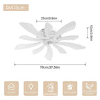 Comely Plafonnier LED, 50W 5625LM Lampe de Plafond, Moderne Luminaire Plafonnier pour Salon, Chambre à Coucher, 70cm, Lumière Naturelle 4500K, Blanc