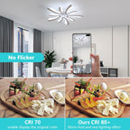 Comely Plafonnier LED, 50W 5625LM Lampe de Plafond, Luminaire Plafonnier Moderne pour Salon, Chambre à Coucher, 70cm, 6500K Lumière Blanche Froide