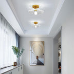 Ceiling Light - Gold Glass Frame