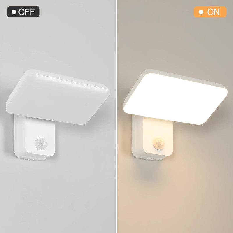 Wall Light - White Aluminium Frame, Warm Light