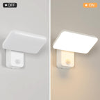 Wall Light - White Aluminium Frame, Warm Light