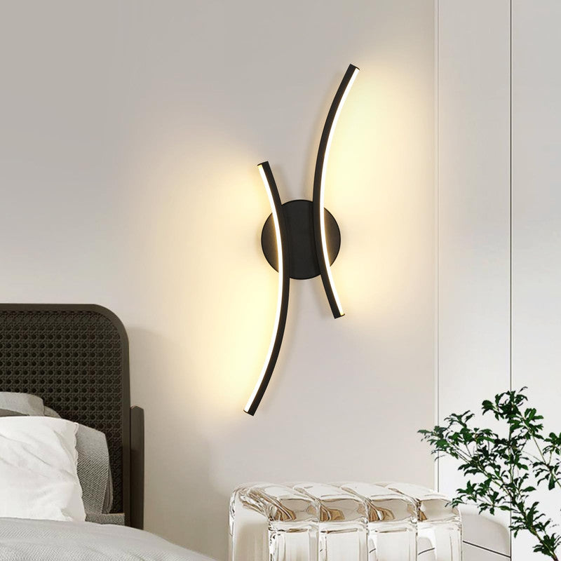 Comely Appliques murales blanches en bois et métal, lot de 2 lampes murales E27 style cage, éclairage mural pour salon, chambre, couloir, maison de campagne, sans ampoule