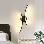 Comely Appliques murales blanches en bois et métal, lot de 2 lampes murales E27 style cage, éclairage mural pour salon, chambre, couloir, maison de campagne, sans ampoule
