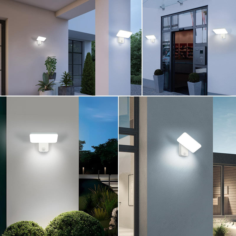 Wall Light - White Aluminium Frame, White Light