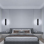 Comely Applique Murale Interieur LED 12W, Noir Ronde 1500LM Lumière Blanche Froide 6500K Lampe Murale LED avec Feuille d'argent, Lampe Murale LED Moderne pour Couloir Salon Chambre