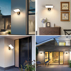 Wall Light - Black Aluminium Frame, Warm Light