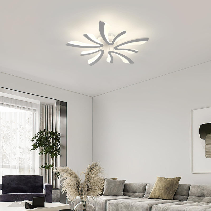 Comely Plafonnier LED, 50W 5625LM Lampe de Plafond, Moderne Luminaire Plafonnier pour Salon, Chambre à Coucher, 70cm, Lumière Naturelle 4500K, Blanc