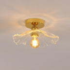 Ceiling Light - Gold Glass Frame