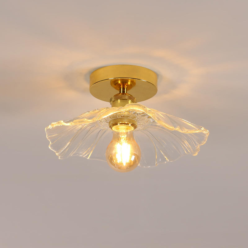 Ceiling Light - Gold Glass Frame