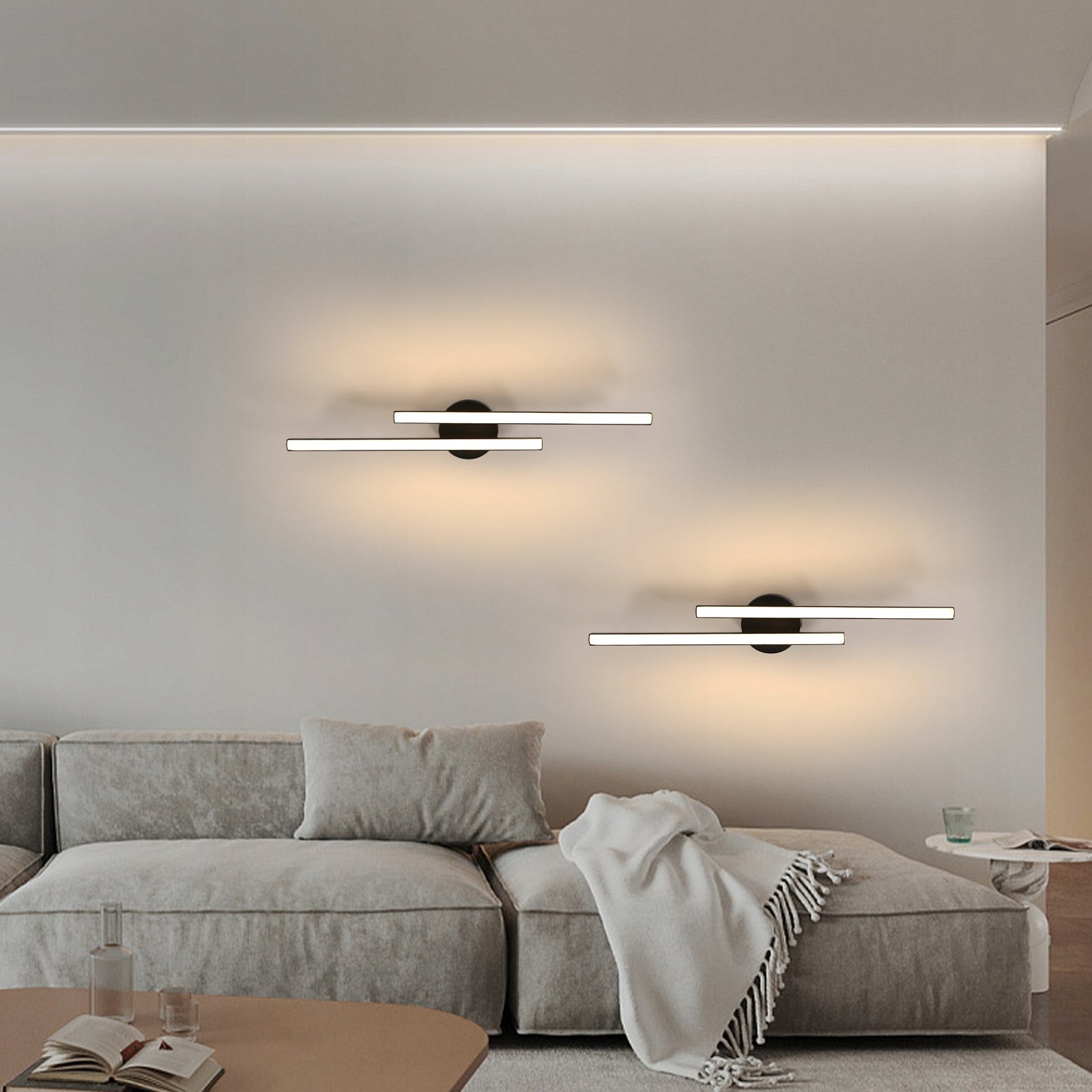 Ceiling Light - Black Aluminium Frame, Tunable
