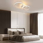Ceiling Light - White Acrylic Frame, Warm Light