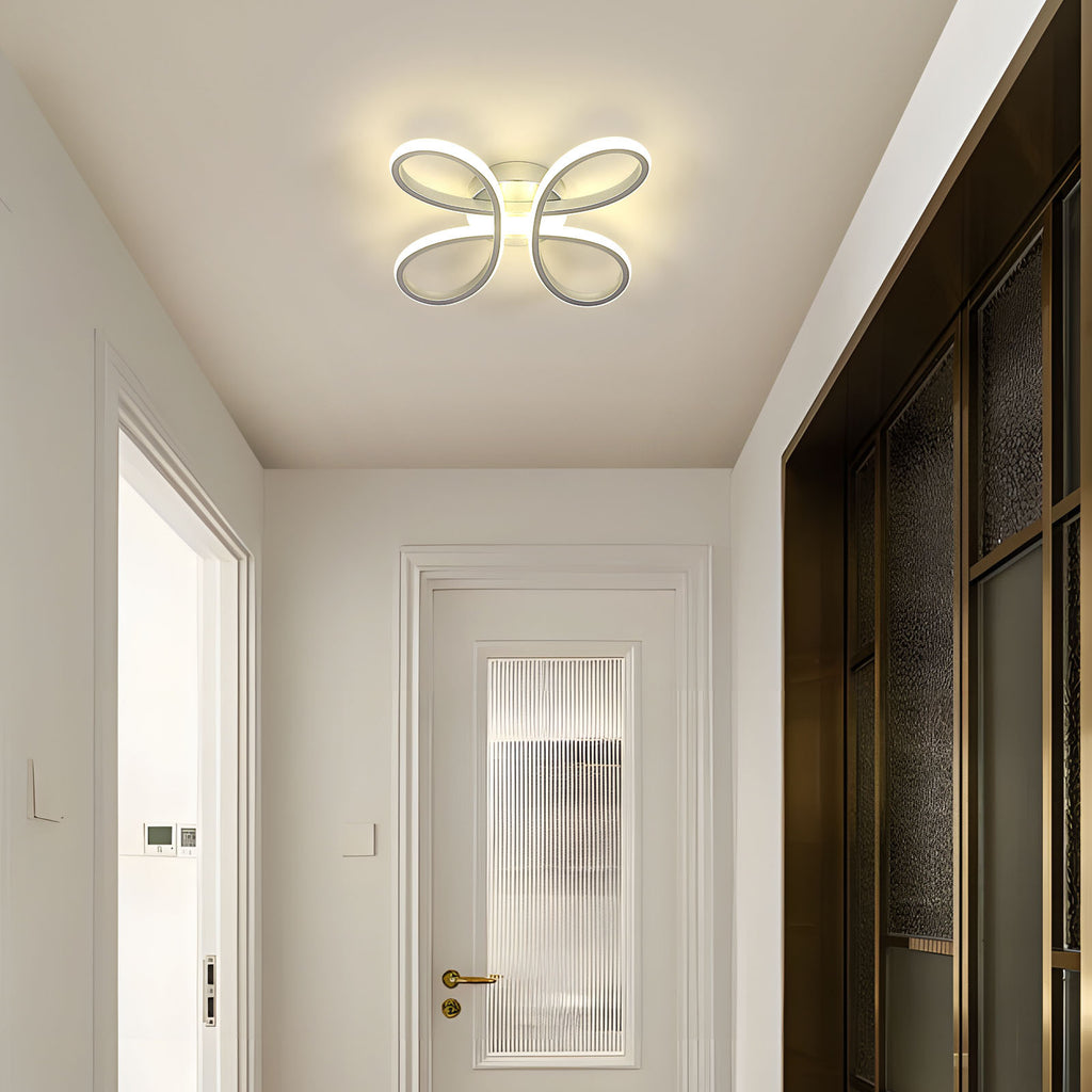 Comely Plafonnier LED Moderne, 30W Lampe de Plafond, Luminaire Plafonnier LED pour Chambre salon, Salle à manger Cuisine, Lumière Neutre 4500K, Argent