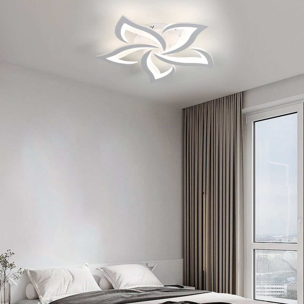 Comely Plafonnier LED Dimmable, Luminaire Plafonnier 40W 4700LM, Télécommande/APP, 3000k-6500k Φ60cm, Lampe de Plafond per Salon Chambre