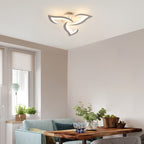 Comely Plafonnier LED Dimmable, Lampe de Plafond Moderne Acrylique 35W 3937LM, 3000K-6500K, Luminaire Plafonnier avec Télécommande pour Chambre Salon, Dia 58cm