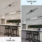 Ceiling Light - Black Aluminium Frame, Tunable